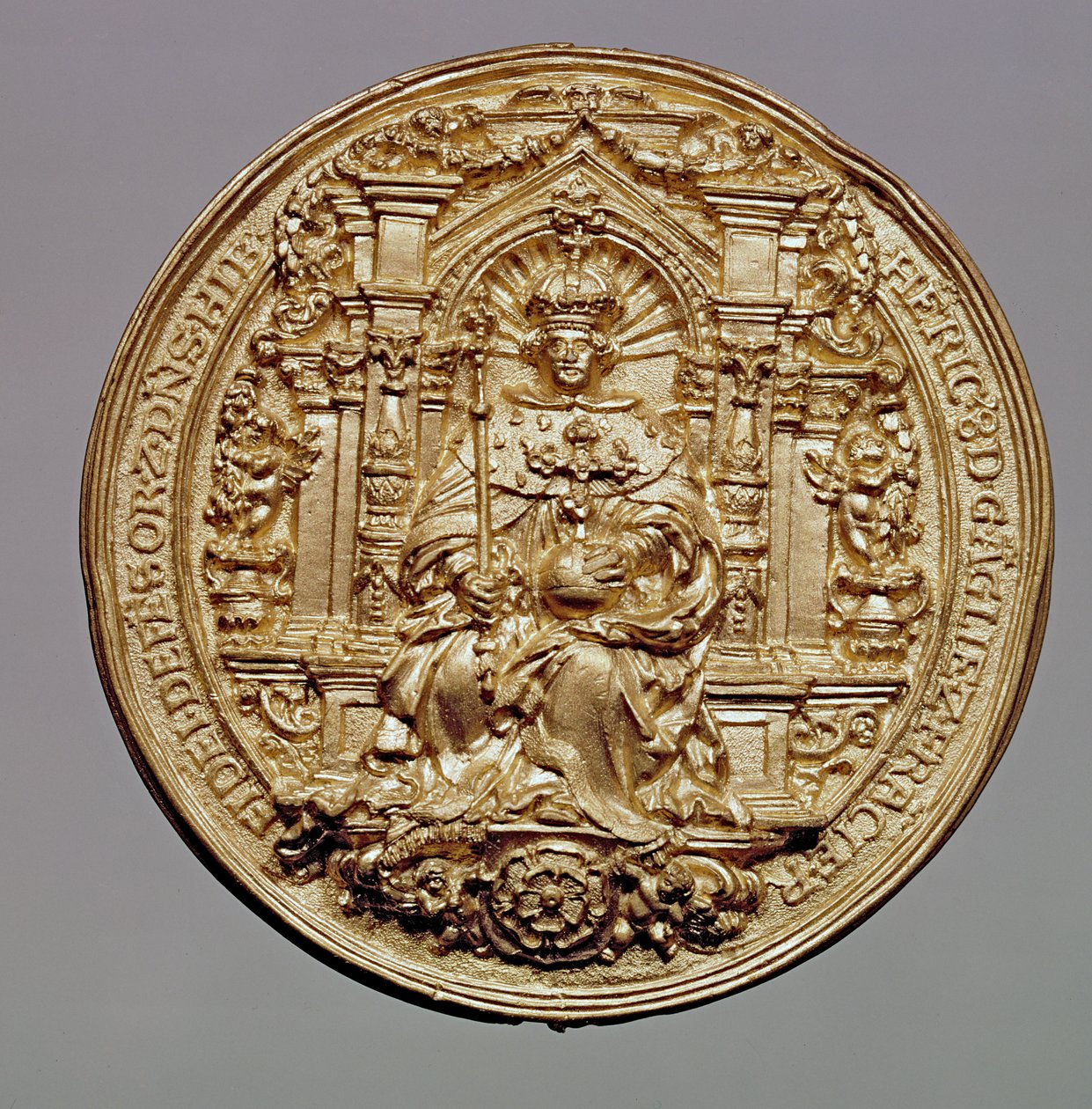 Obverse of the seal of Henry VIII (1491-1547) by English School