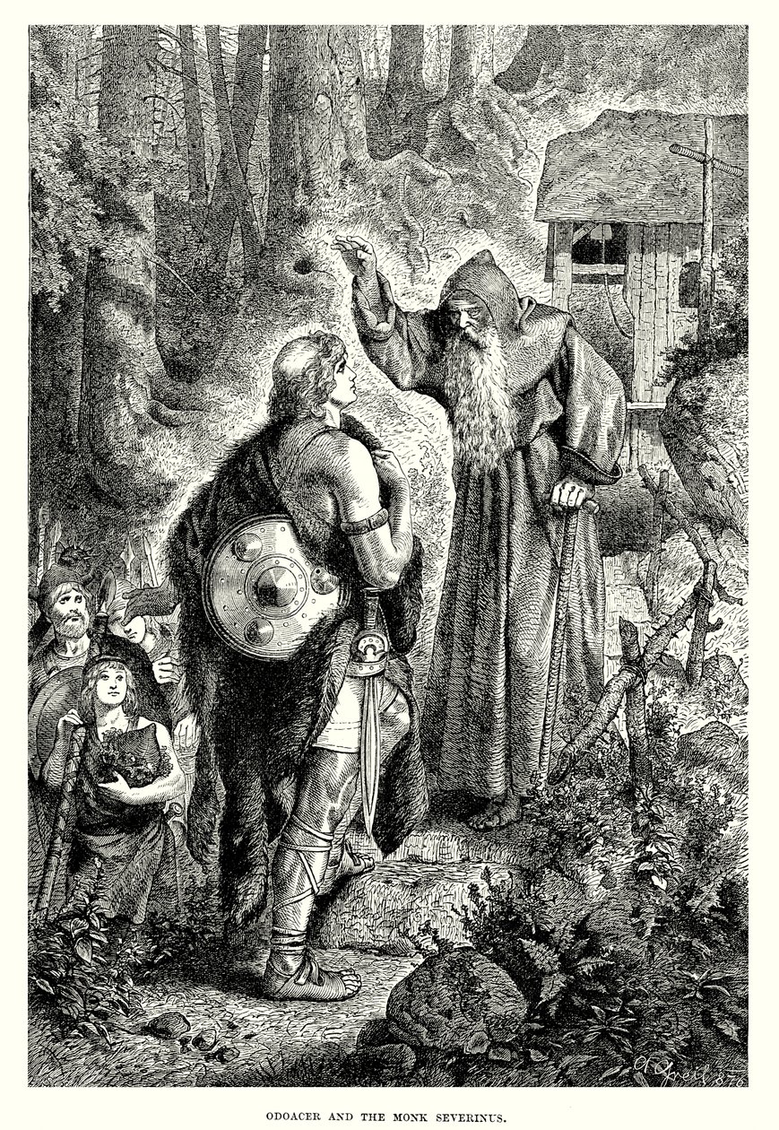 Odoacer and the Monk Severinus by English School