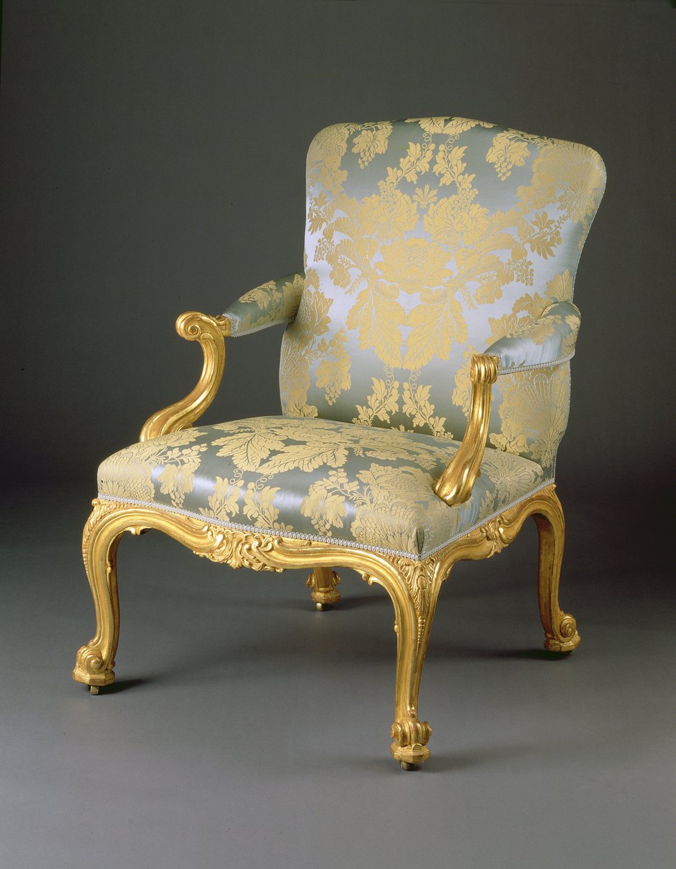 One from a Set of Four George III Armchairs by English School