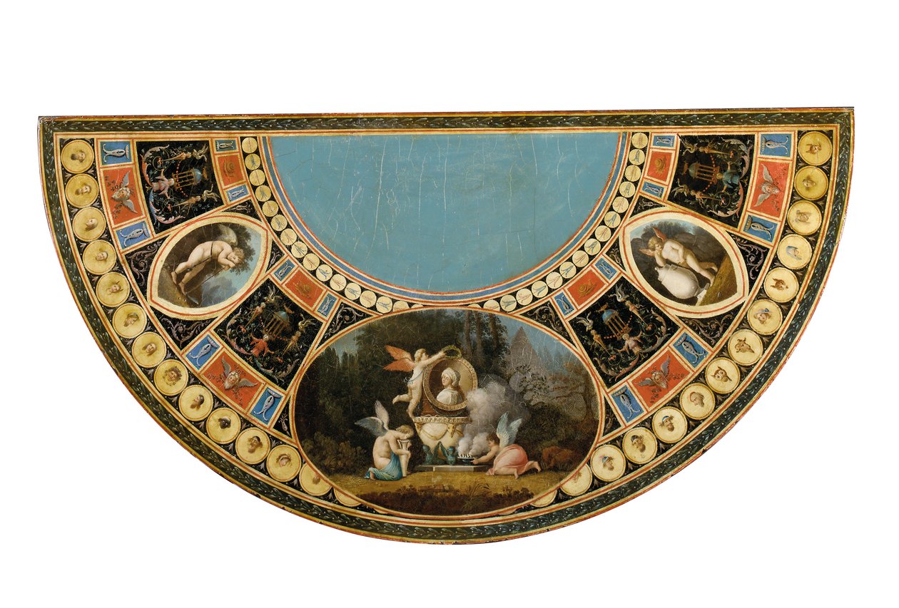 One of a pair of George III tea-tables, possibly Irish, c.1780 by English School