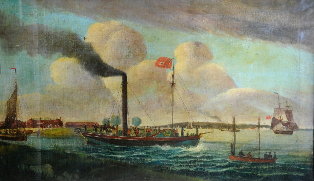 P.S. Royal Charter at Barton waterside, c.1850 by English School