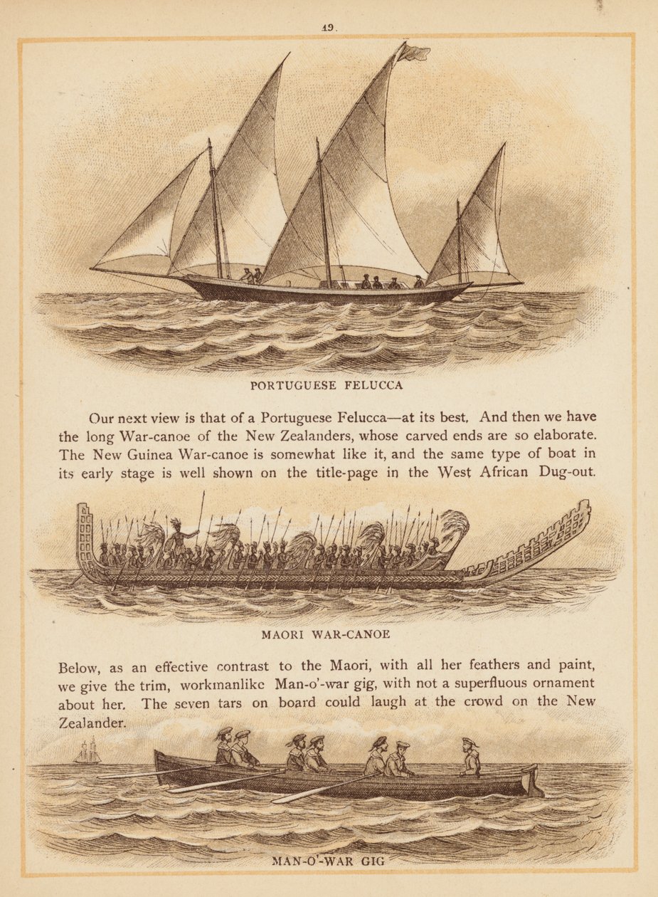 Page from The Boats of the World, late 19th century by English School
