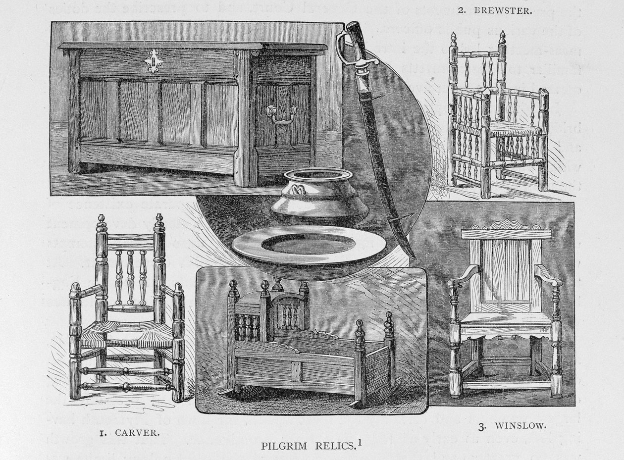 Pilgrim Relics, Illustration from Volume III of 