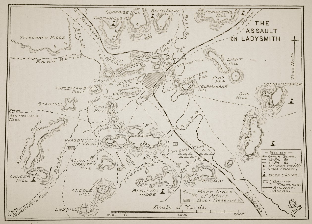 Plan of the Assault on Ladysmith by English School