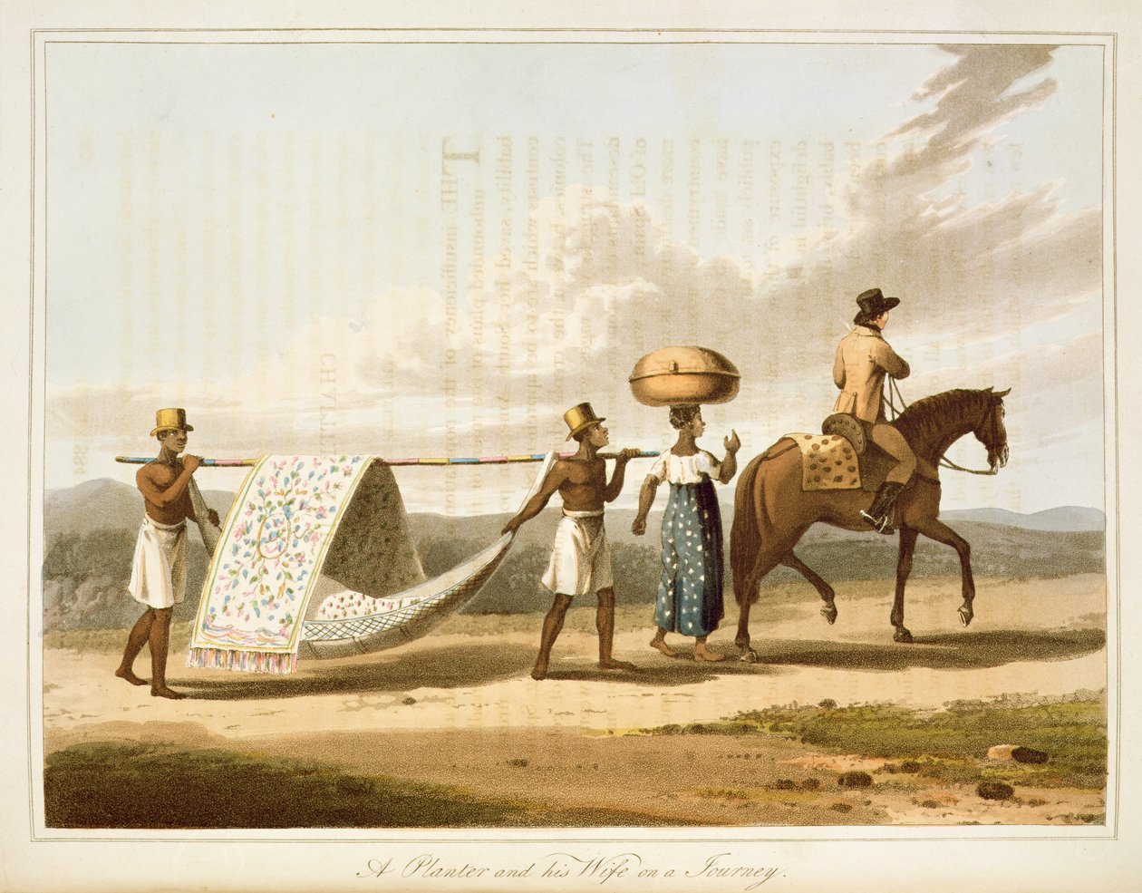 Planter and His Wife on a Journey by English School