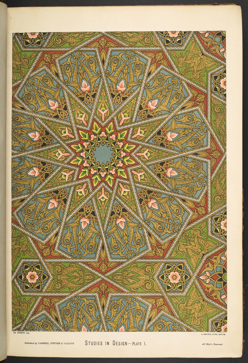 Plate i, from Studies in Design by English School