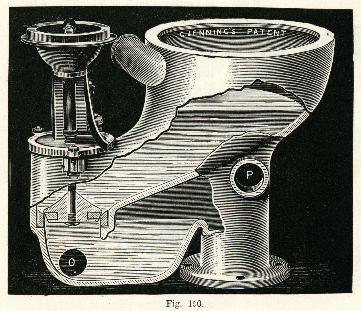 Plunger Valve Closet, 1870 by English School