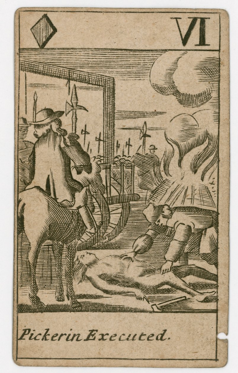 Popish Plot Playing Card by English School