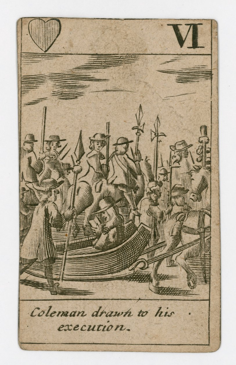 Popish Plot Playing Card by English School