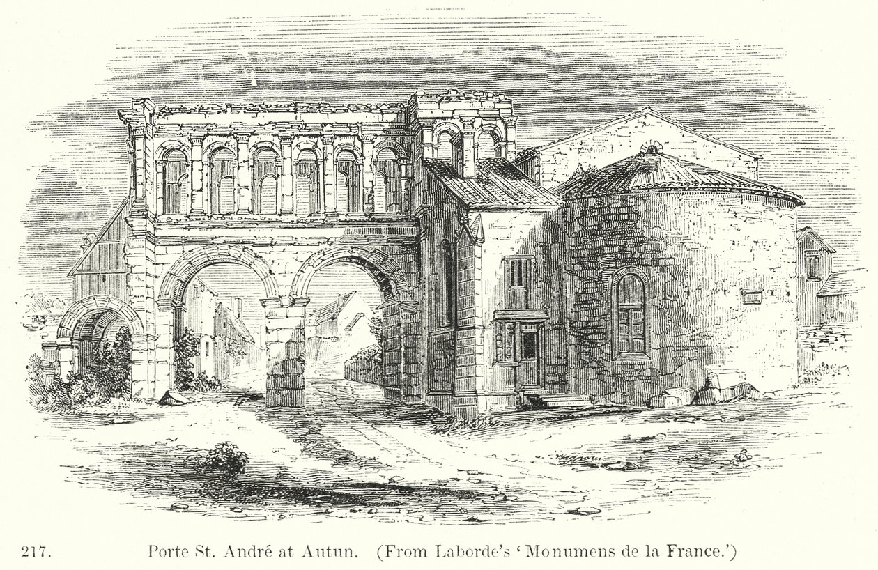 Porte St Andre at Autun by English School