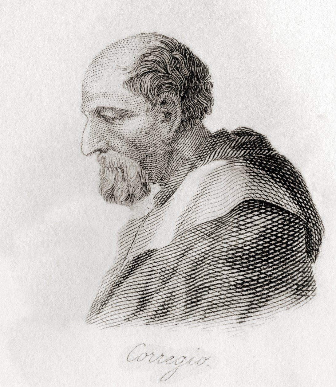 Portrait of Antonio Allegri da Correggio by English School