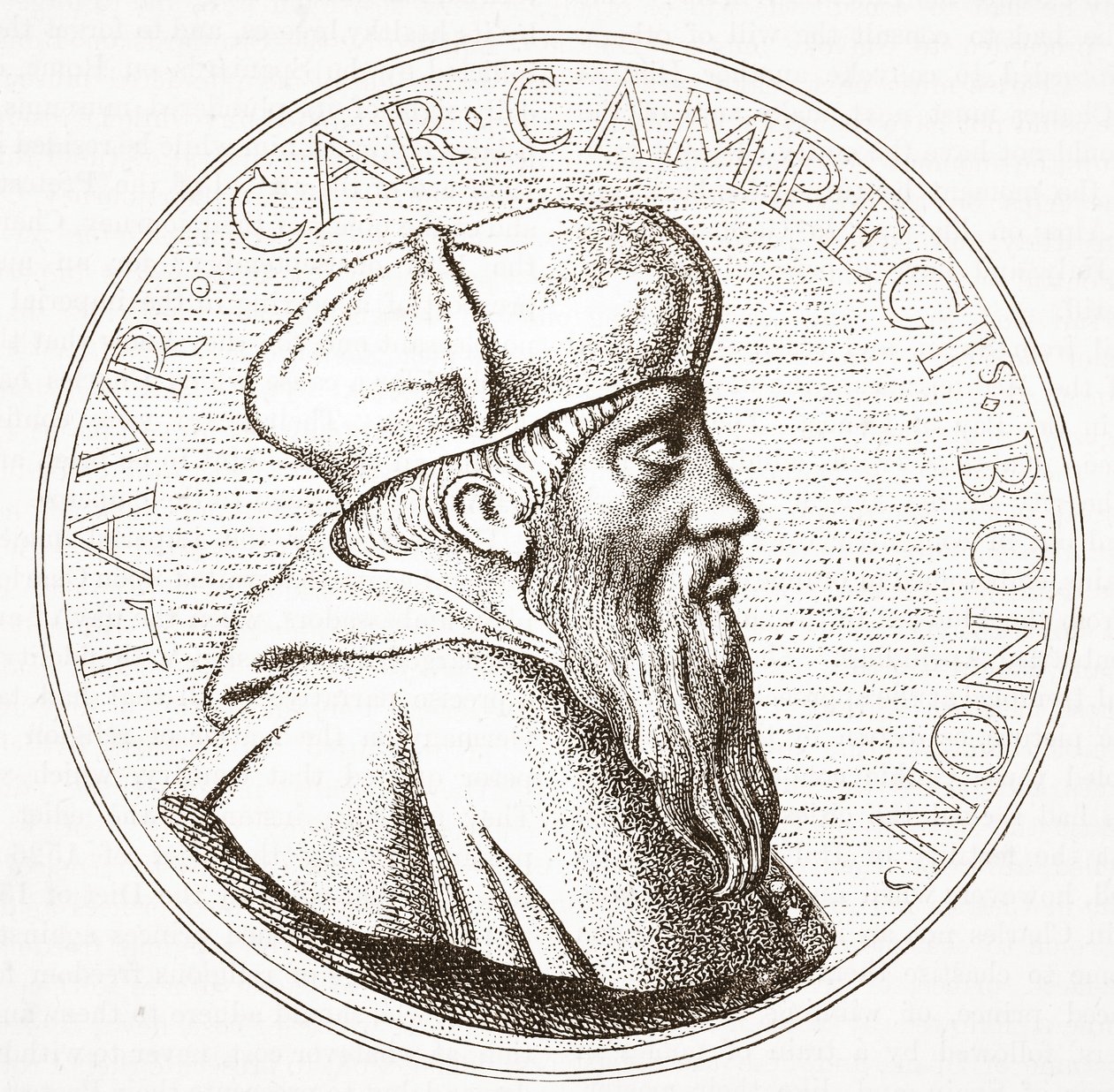Portrait of Cardinal Campeggio by English School