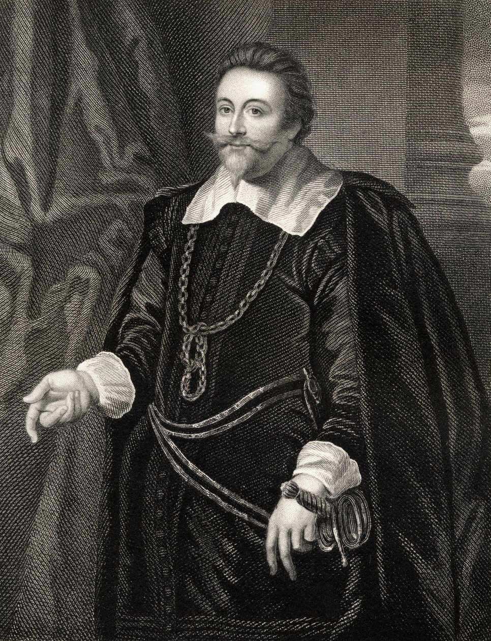 Portrait of Francis Cottington, from Lodges British Portraits, 1823 by English School