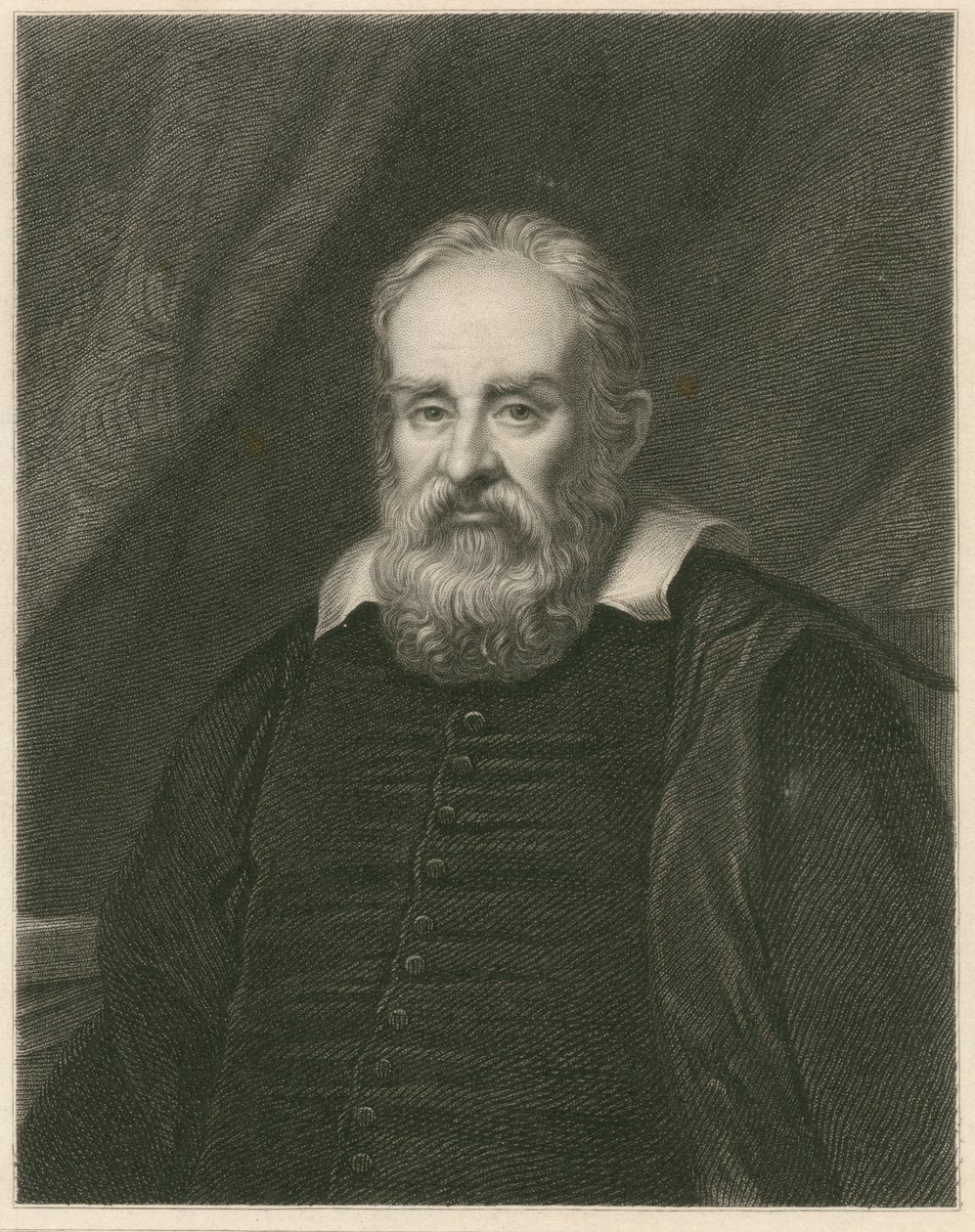 Portrait of Galileo Galilei by English School