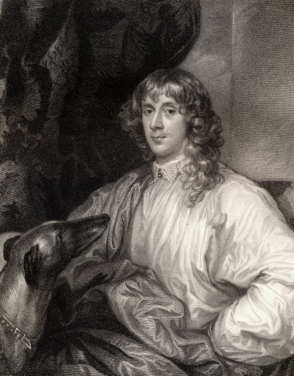 Portrait of James Stuart, 1st Duke of Richmond, from Lodges British Portraits by English School