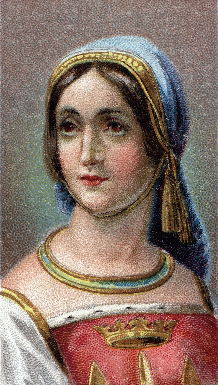 Portrait of Joan of Arc (c1412-31) - From series Leaders of Men - Chromolithography - English School, 20th century by English School