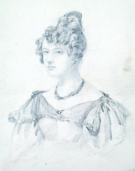 Portrait of M.A.R. by G.B., from Michael Faraday