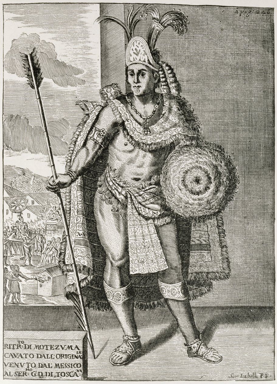 Portrait of Montezuma II from 