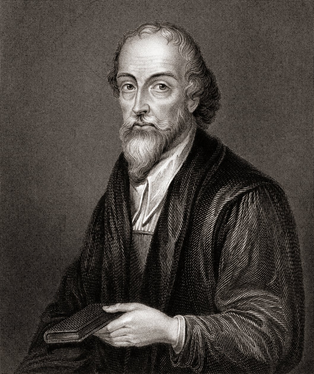 Portrait of Nicholas Ridley, from Lodges British Portraits by English School