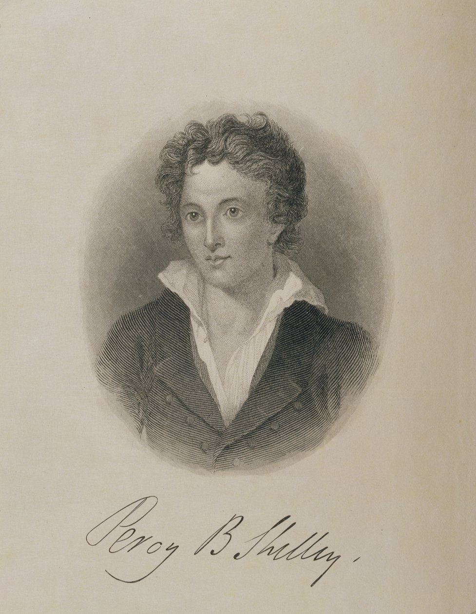Portrait of Percy Bysshe Shelley by English School