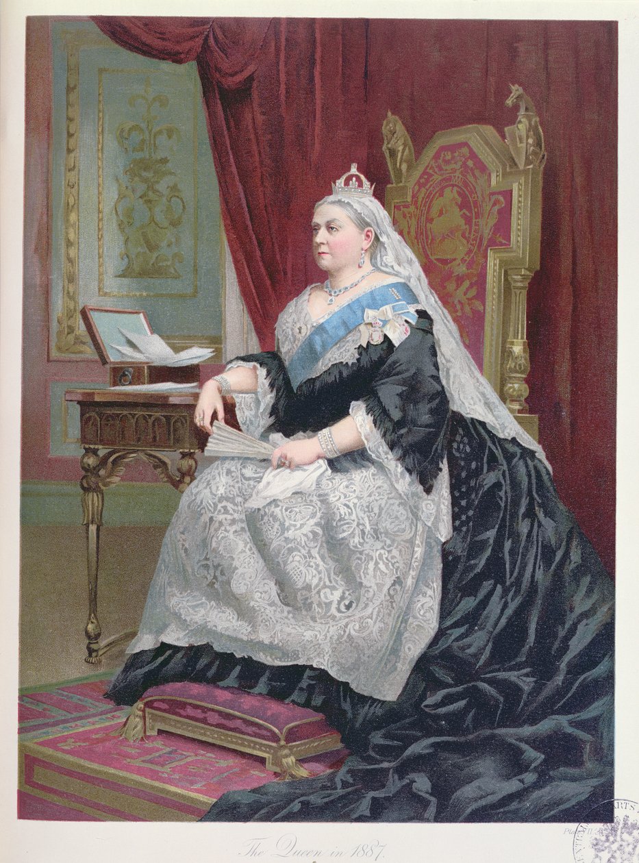 Portrait of Queen Victoria at the time of her Golden Jubilee in 1887 by English School