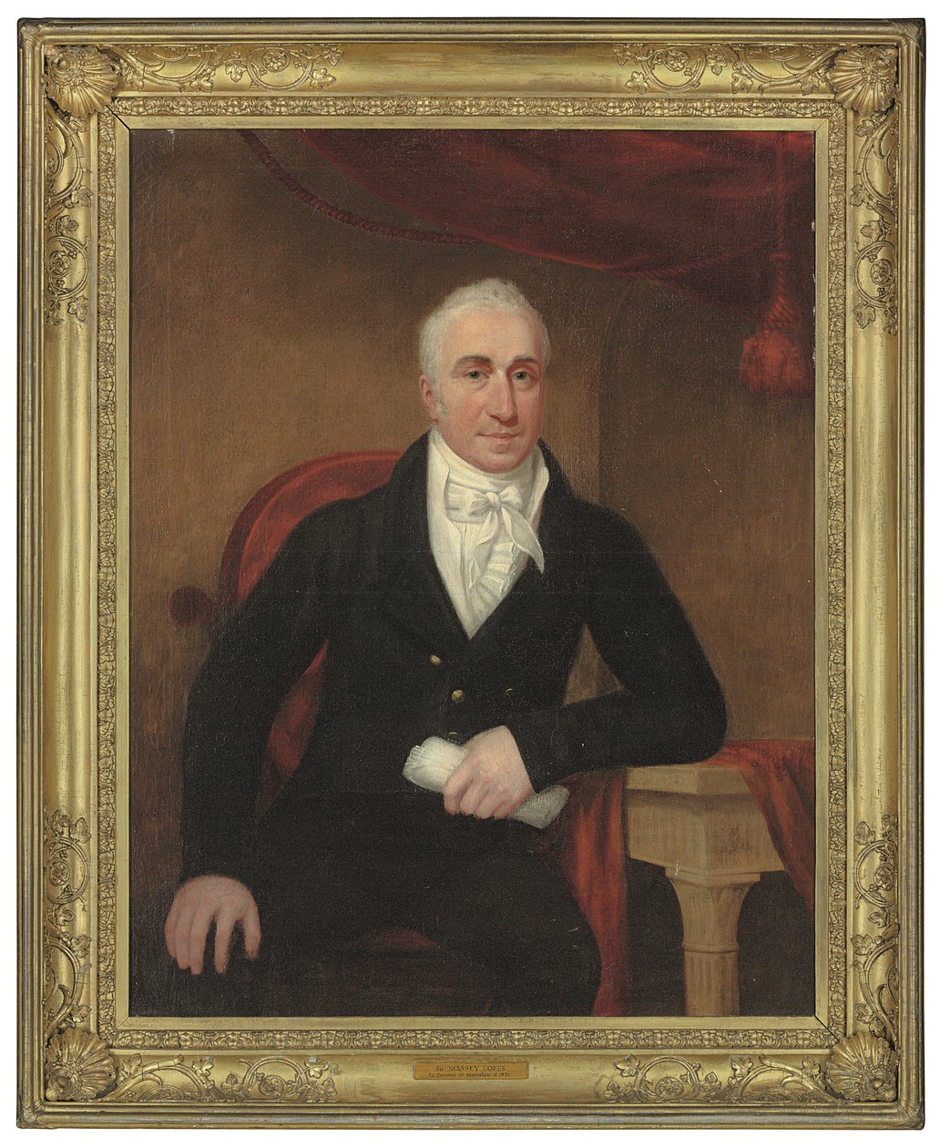 Portrait of Sir Manasseh Lopes by English School