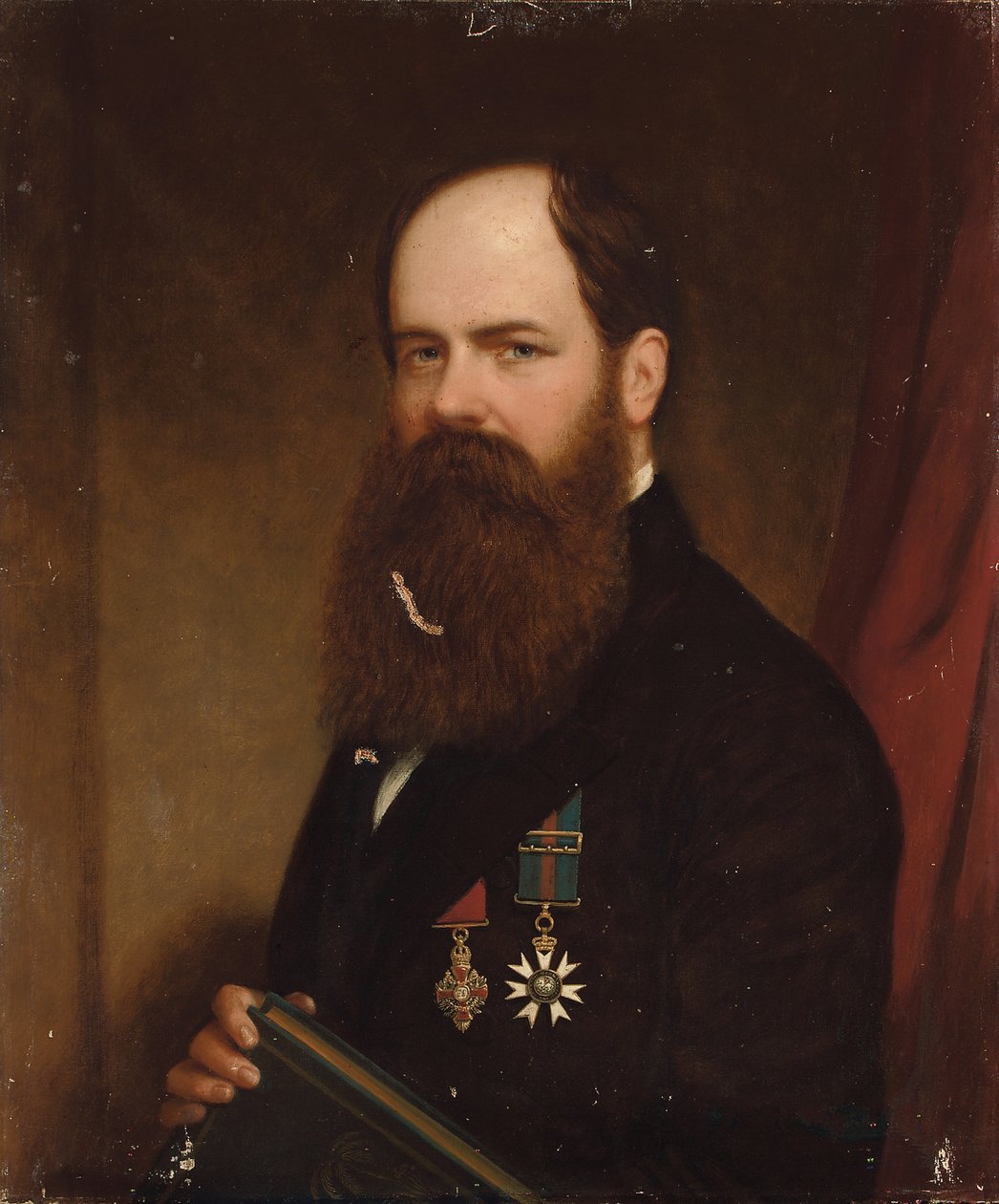 Portrait of Sir Walter Lawry Buller, N.Z.C., K.C.M.G., F.R.S. by English School