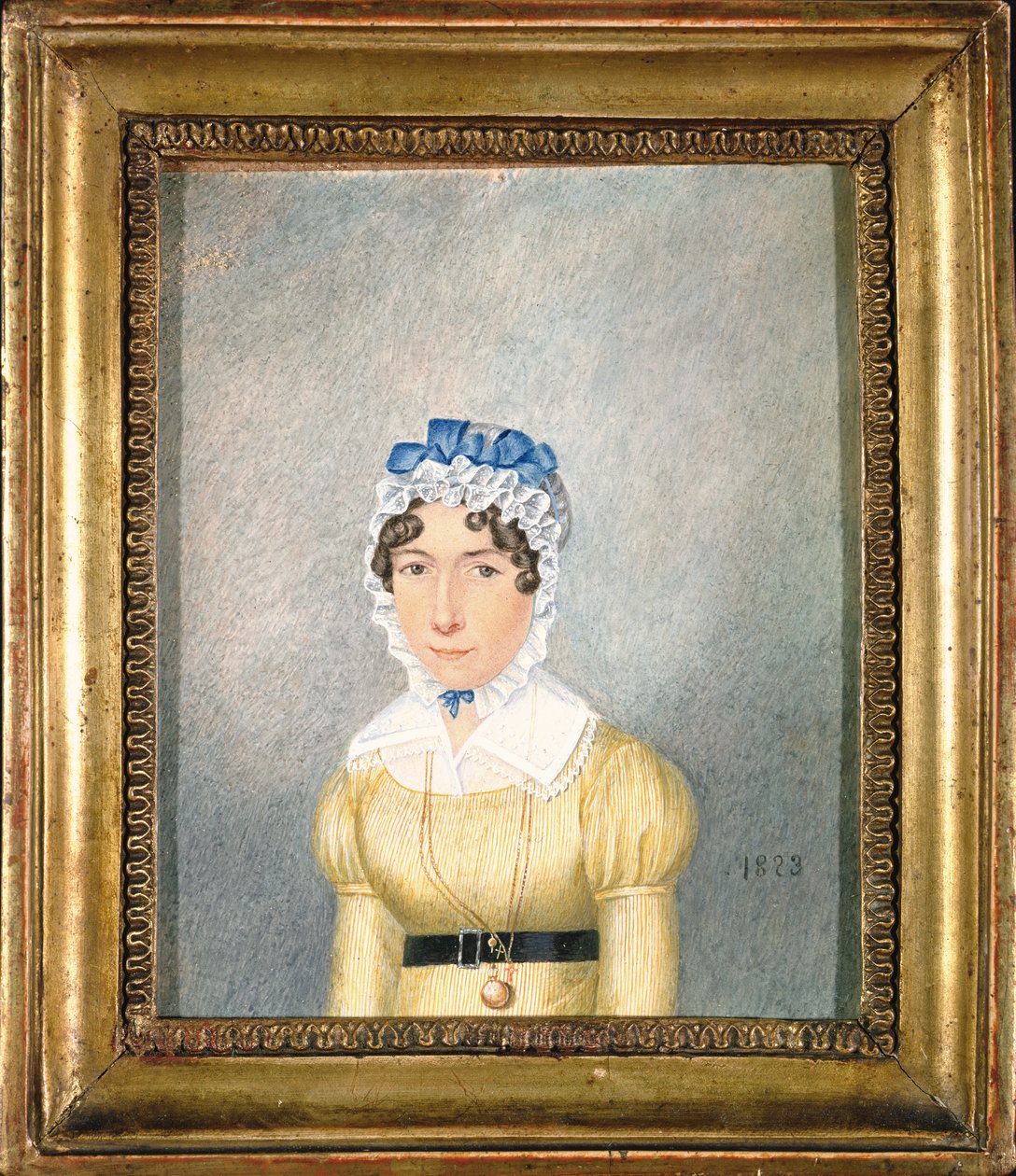 Portrait of a Lady with a Golden Locket, 1823 by English School