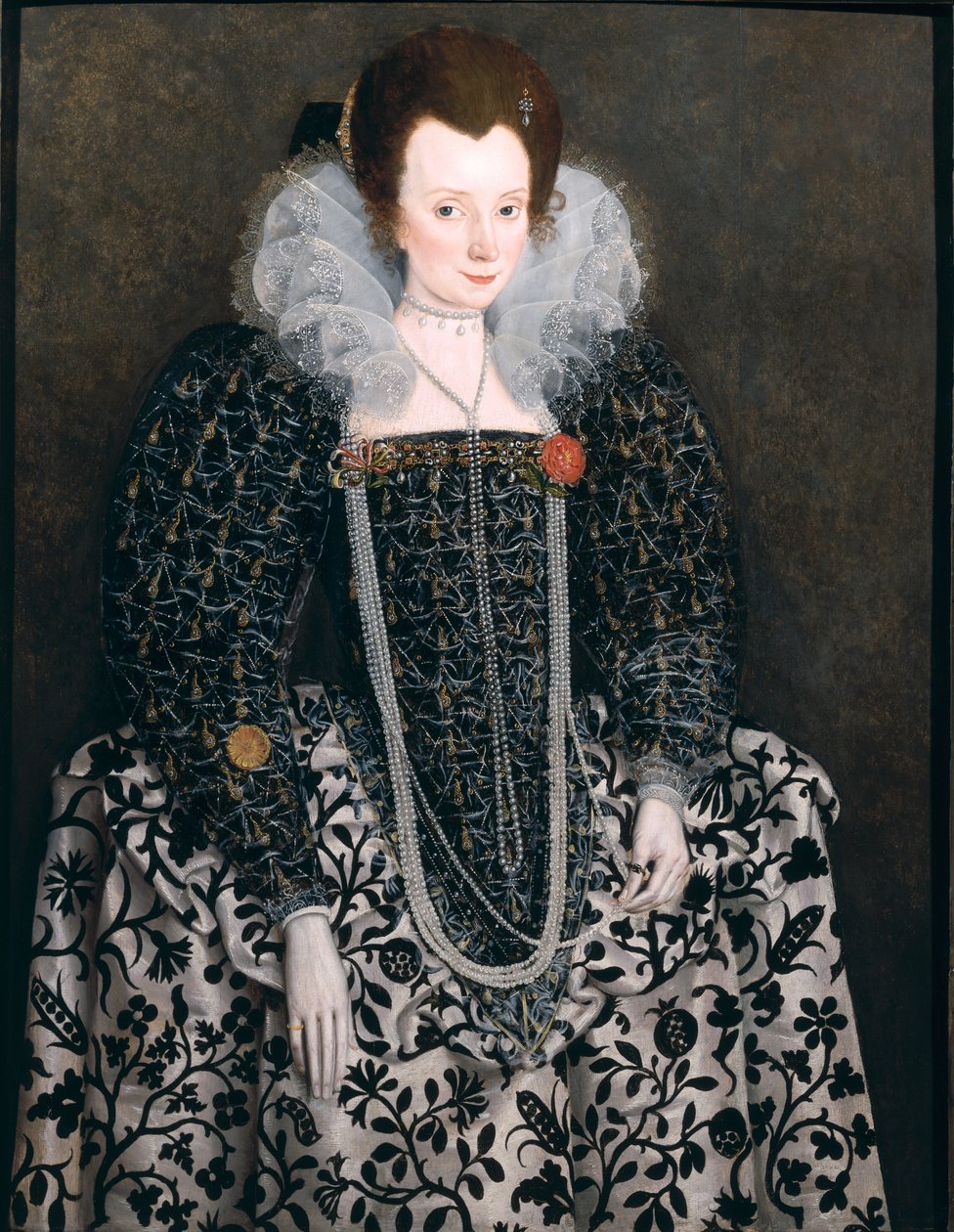 Portrait of a Woman, Traditionally Identified as Mary Clopton of Kentwell Hall, Suffolk by English School