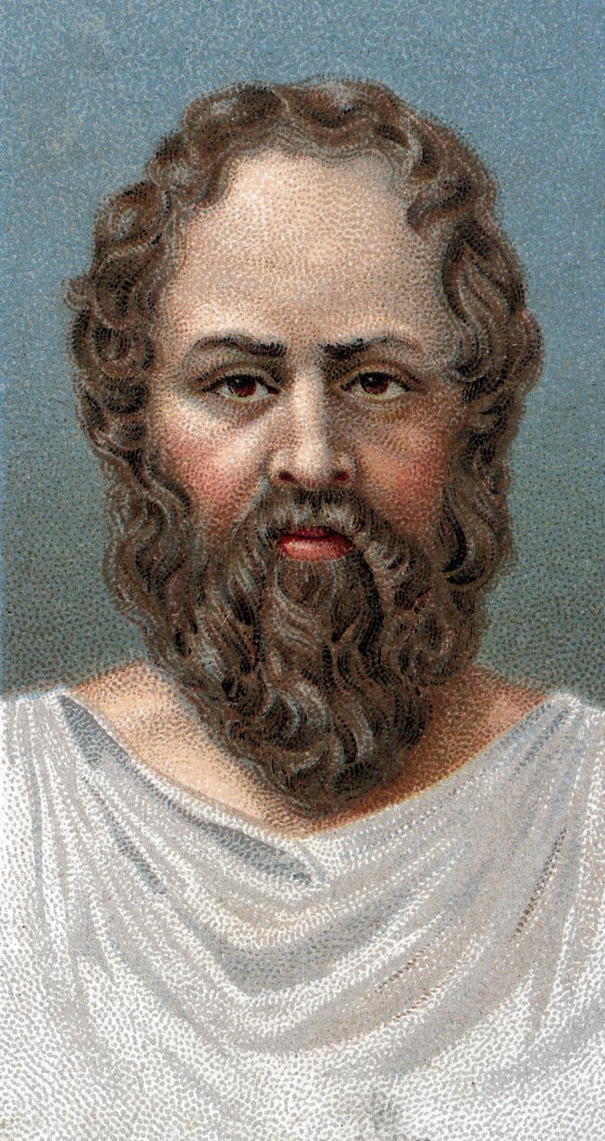 Portrait of Socrates (469-399 BC) (from series 
