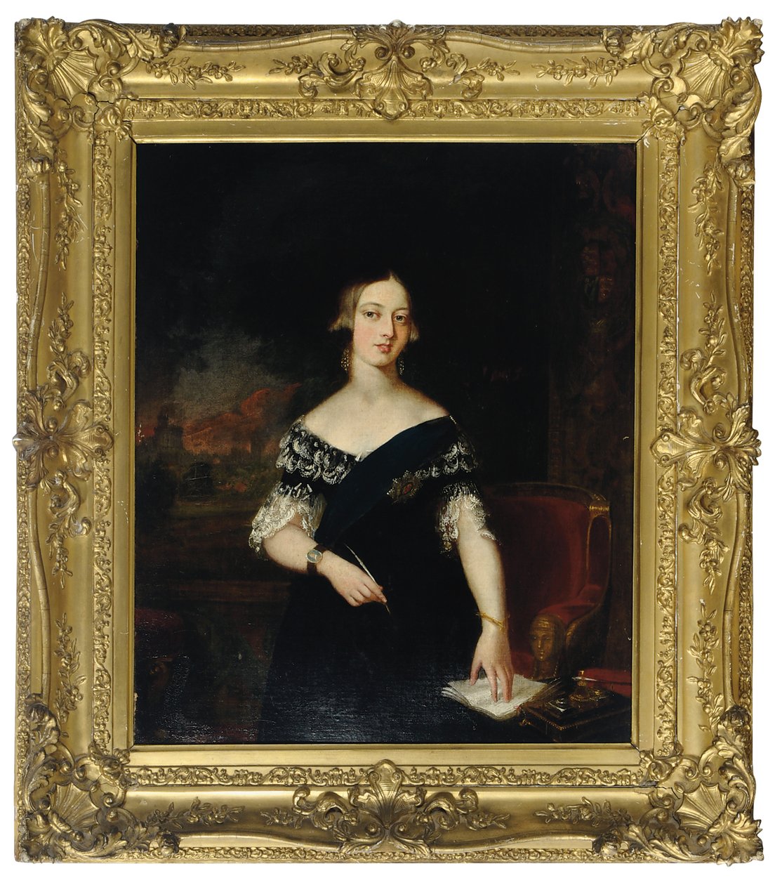 Portrait of the Young Queen Victoria by English School