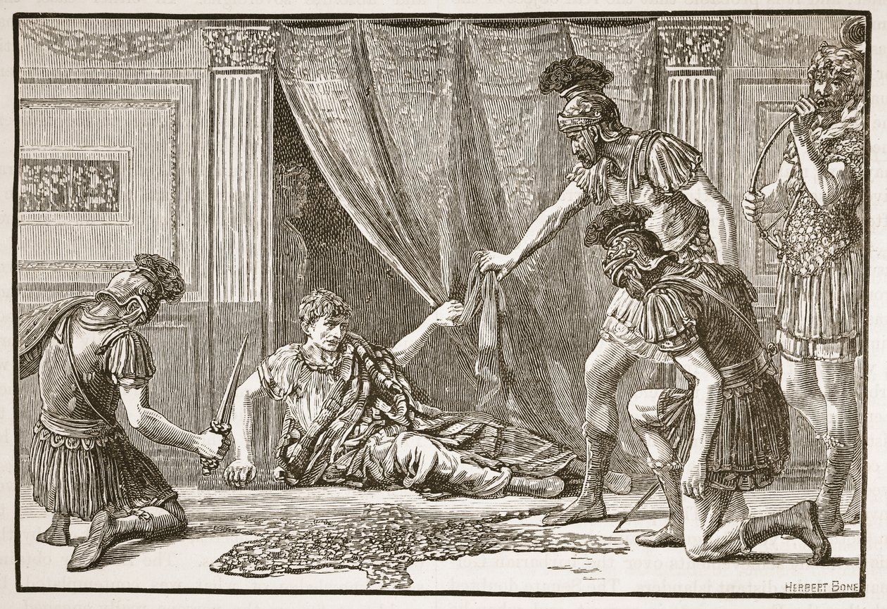 Praetorian Guards Hailing Claudius as Imperator by English School