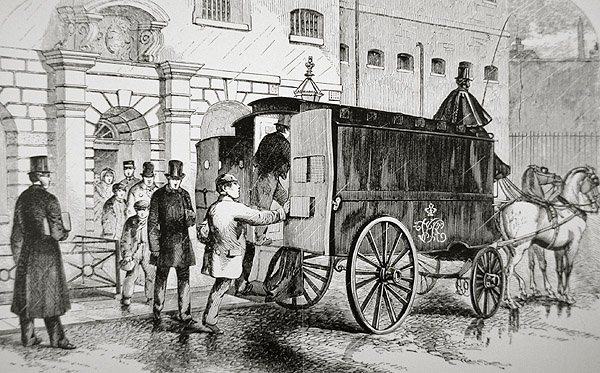 Prisoners Board a Police Van Known as the 