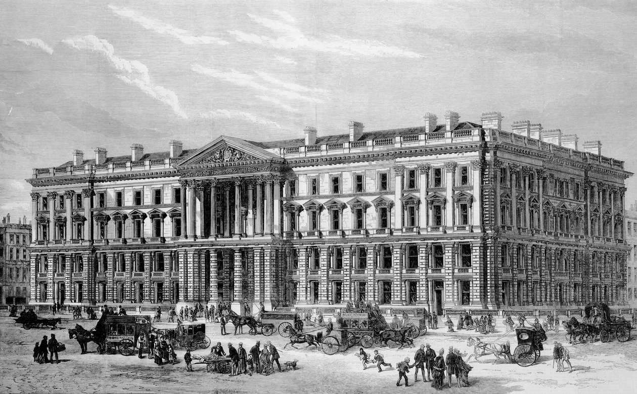 Proposed New Buildings of the General Post Office in St Martin-le-Grand by English School