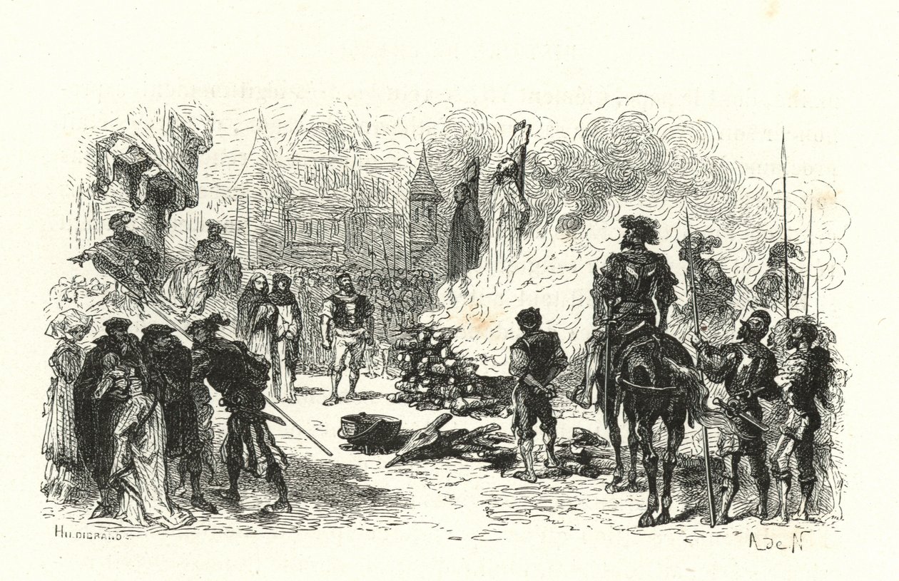 Religious Persecution; Francois I by English School