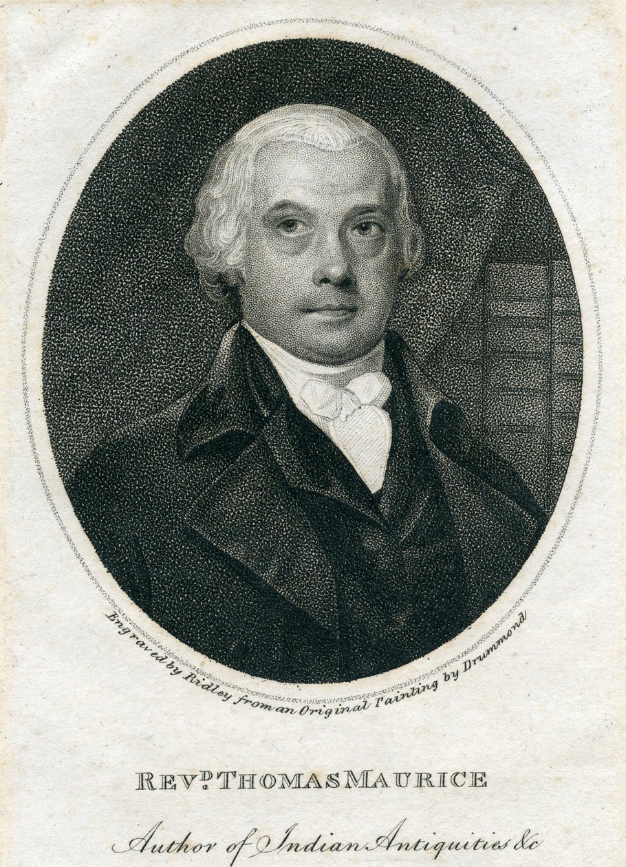 Reverend Thomas Maurice (engraving) by English School