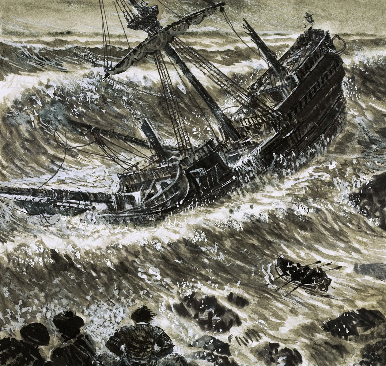 Richard Chancellor Was Beaten by the Seas by English School