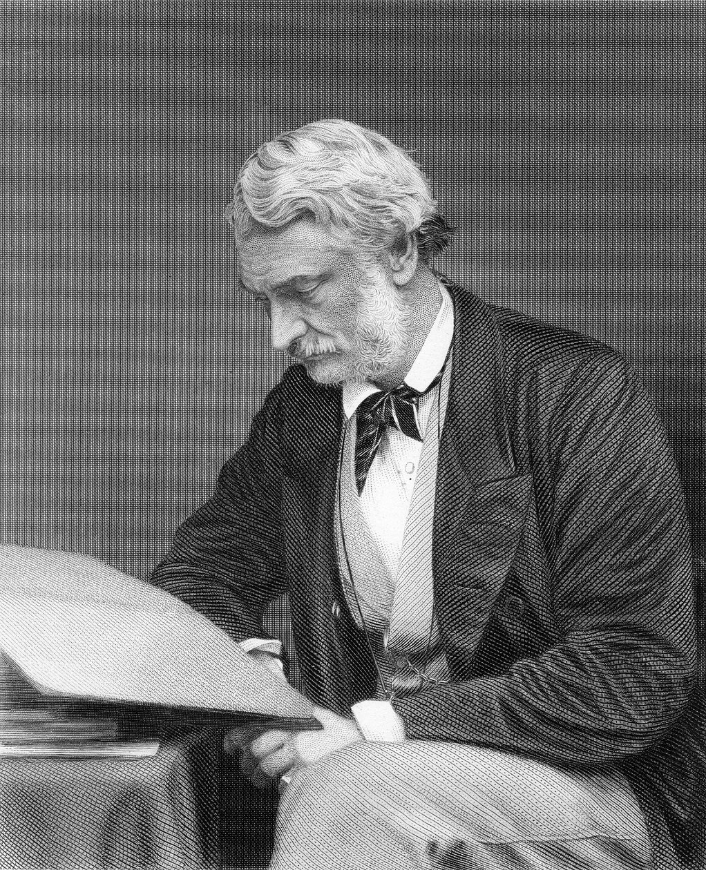 Right Honourable Lord John Manners, Engraved by G. Cook from a Photograph by S.A. Walker by English School