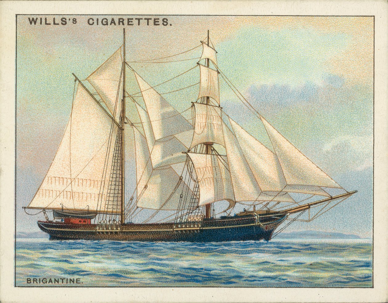 Rigs of Ships: Brigantine by English School
