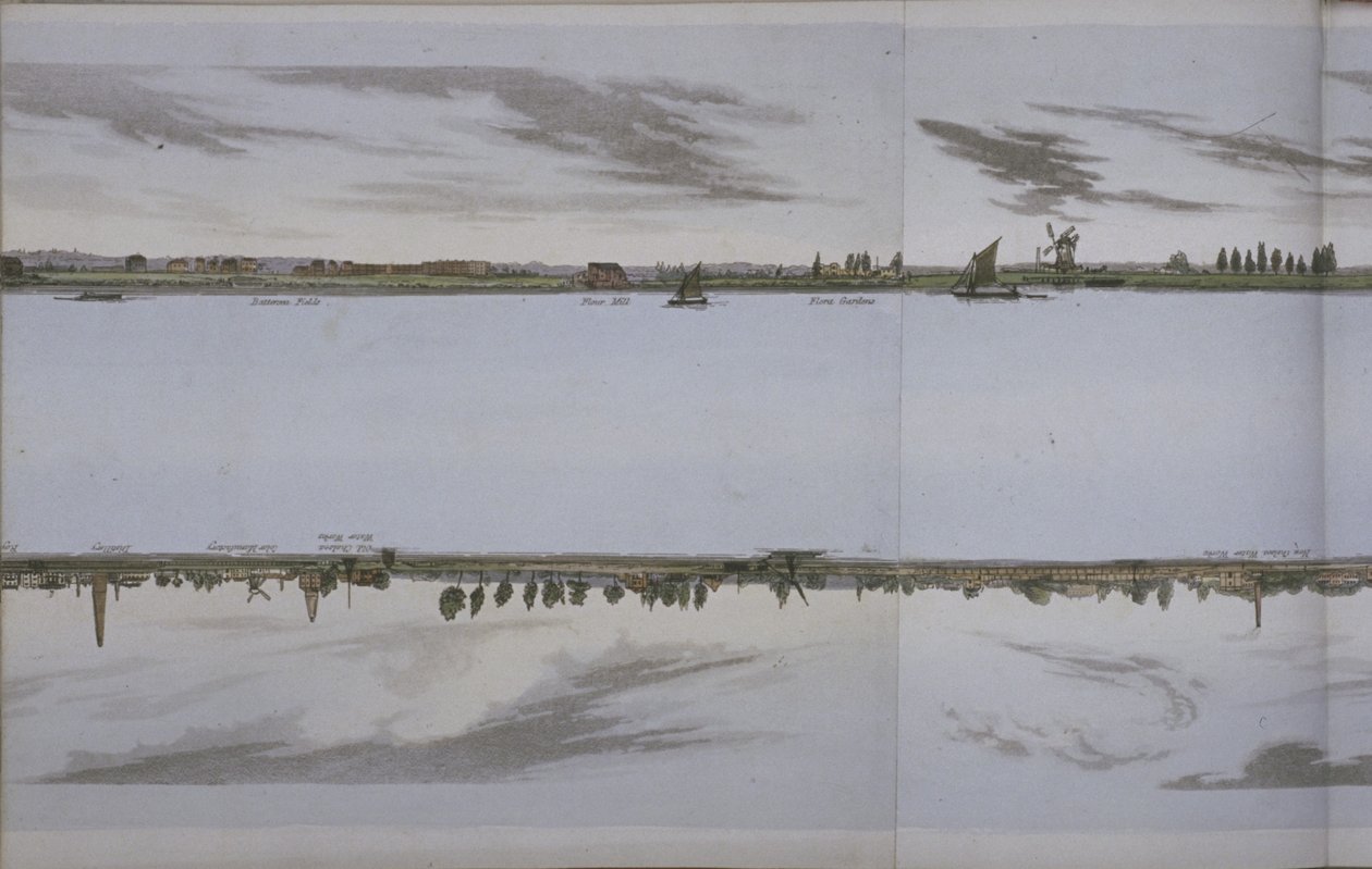 River Thames Panorama, c.1829 by English School