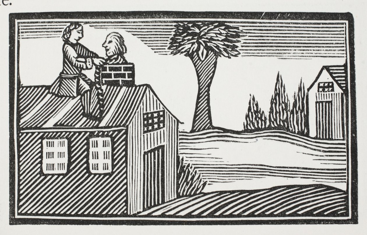 Robbing the house of its bacon (illustration) by English School