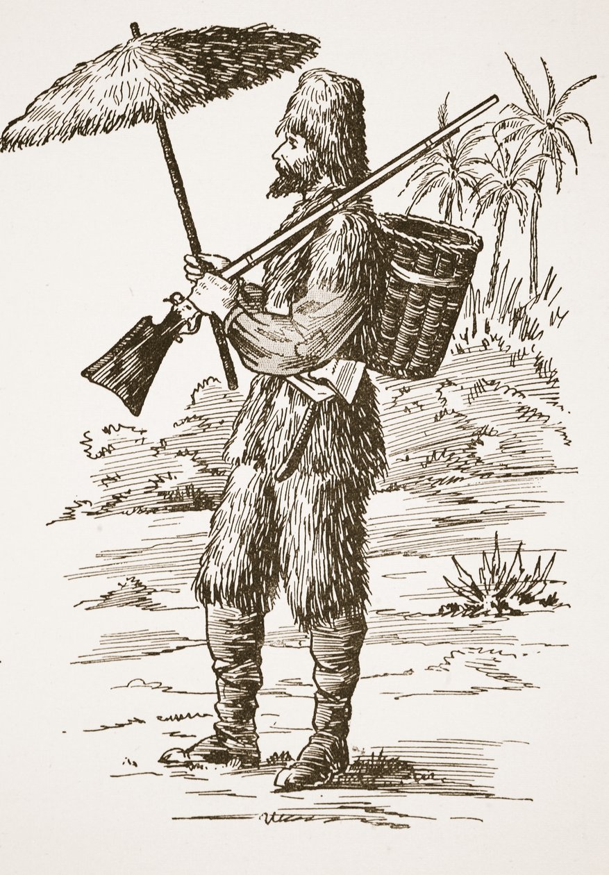 Robinson Crusoe by English School
