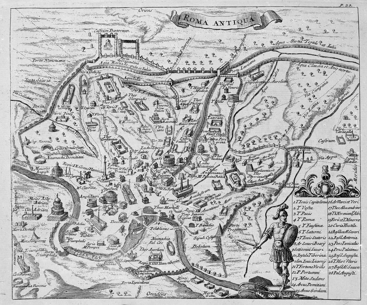 Roma Antiqua by English School