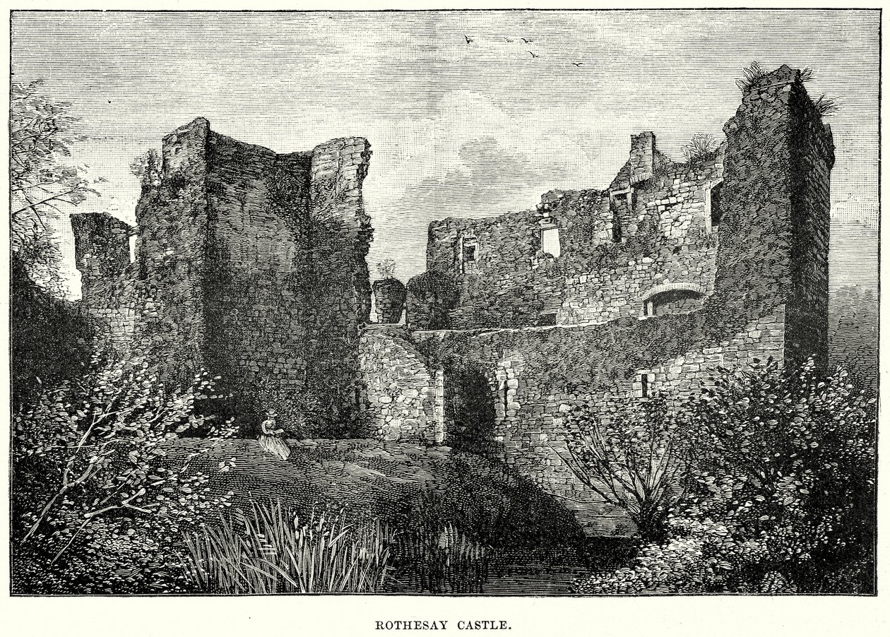 Rothesay Castle by English School