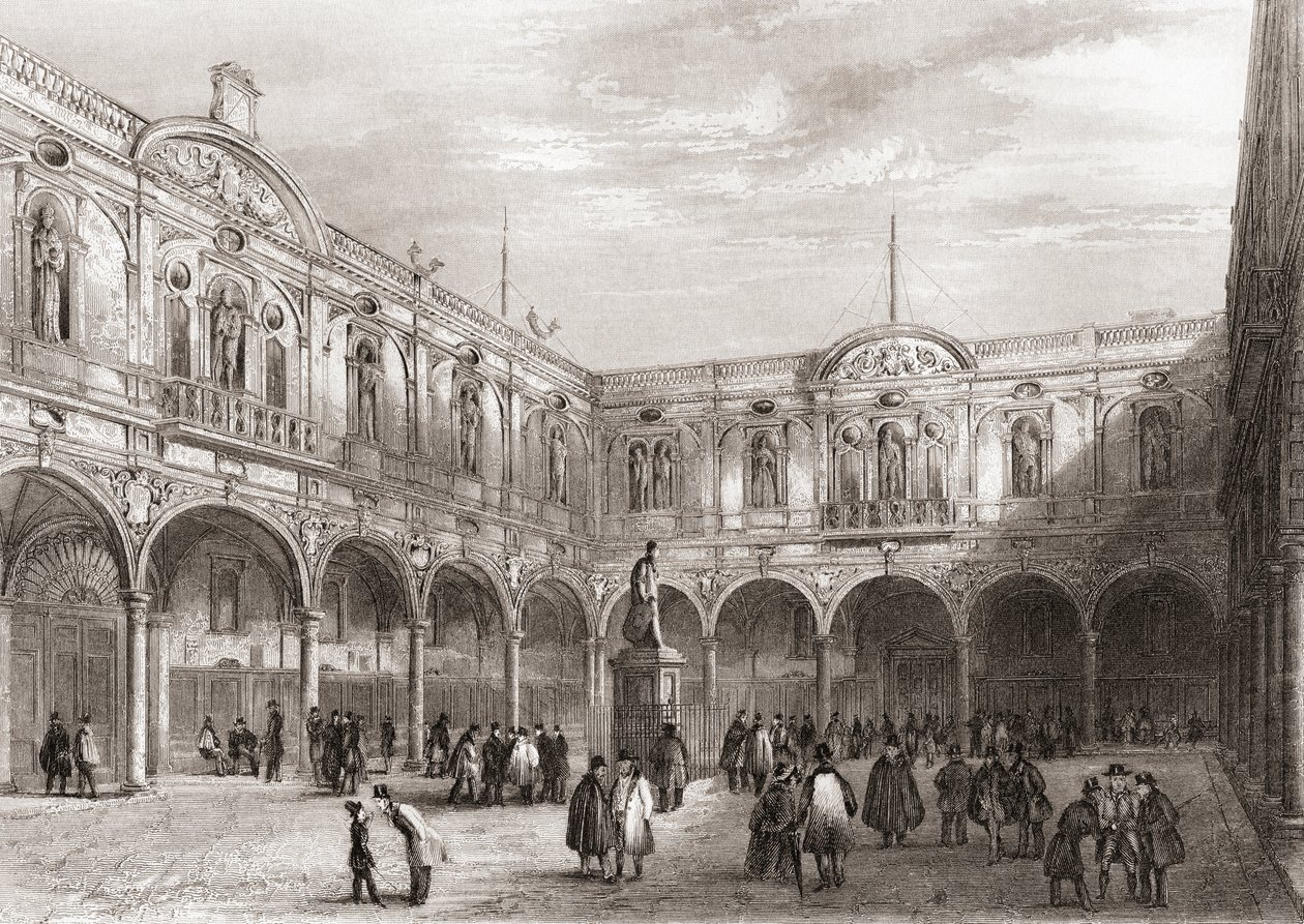 Royal Exchange, London, England by English School