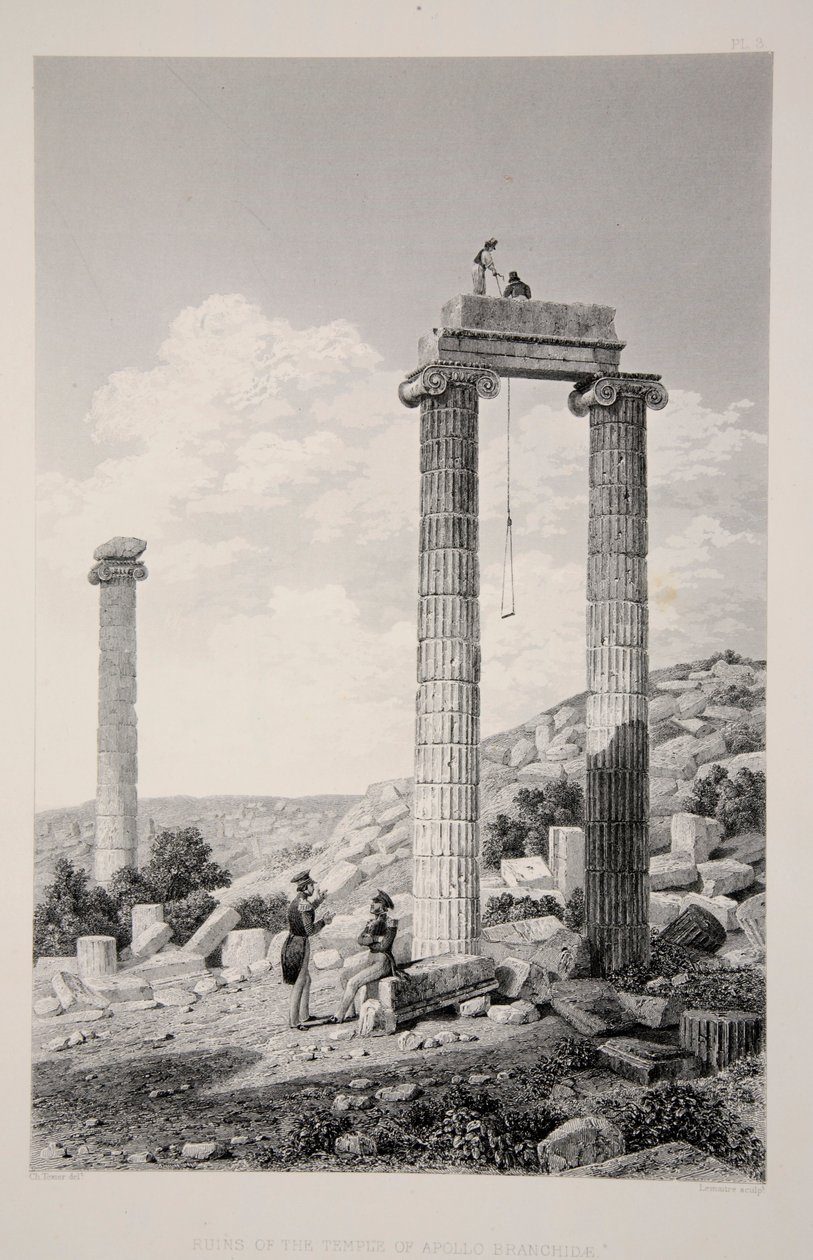 Ruins of the Temple of Apollo Branchidae by English School
