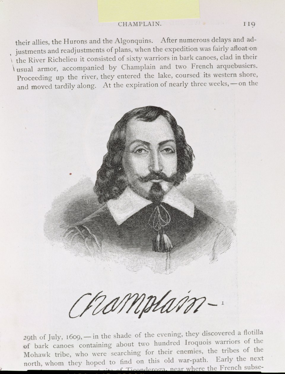 Samuel de Champlain, illustration from Volume IV of 