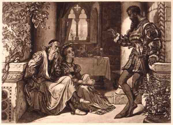 Scene from Othello, Act I Scene 3, by William Shakespeare by English School