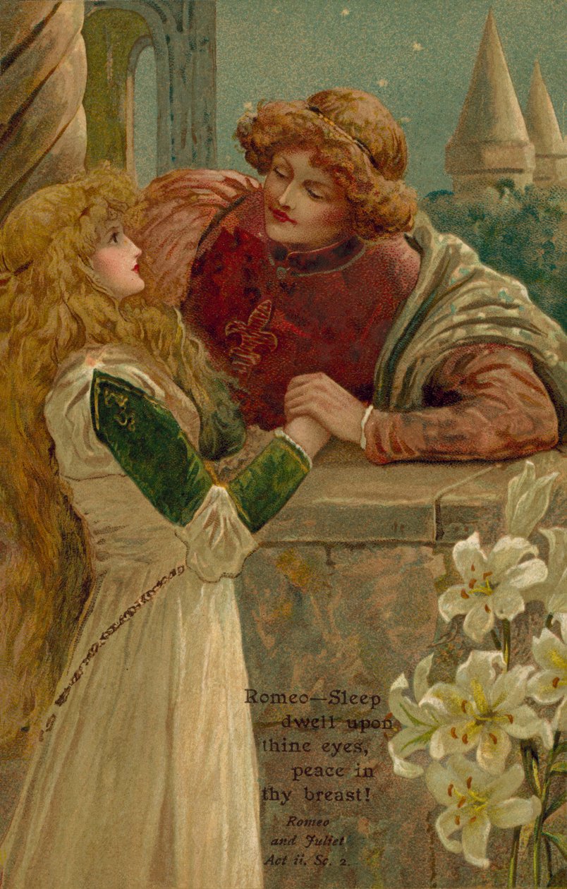 Scene from Romeo and Juliet by William Shakespeare by English School