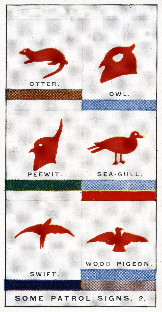 Scout Patrol signs, 1929 by English School